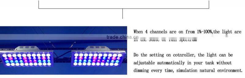 48''-60'' Fixture Aquarium LED Light Fresh Saltwater Marine LED Aquarium Light Programmable Fish Tank Light LED, Thunder