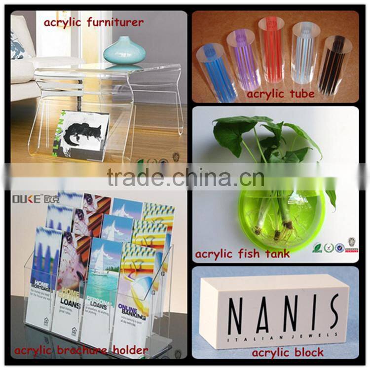 High transparent online shopping customized acrylic square table hot sell