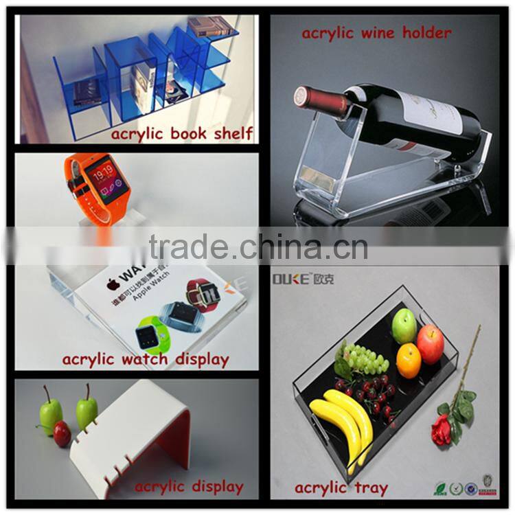 High transparent online shopping customized acrylic square table hot sell