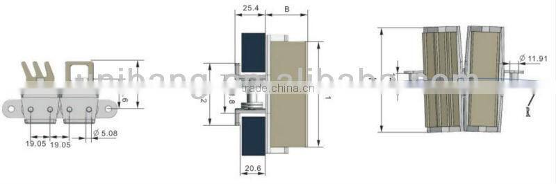 Snap on chains plastic 1873GA*/1873GB* with rubber top