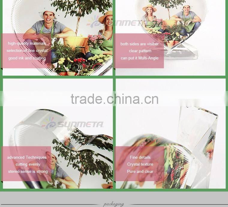 Love Shape Crystal Wedding Gift For Guest