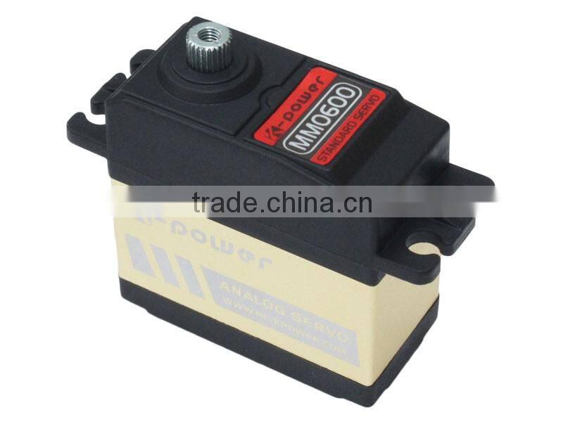 K-power MM0600 DC Motor Aluminium case Analog Waterproof servo