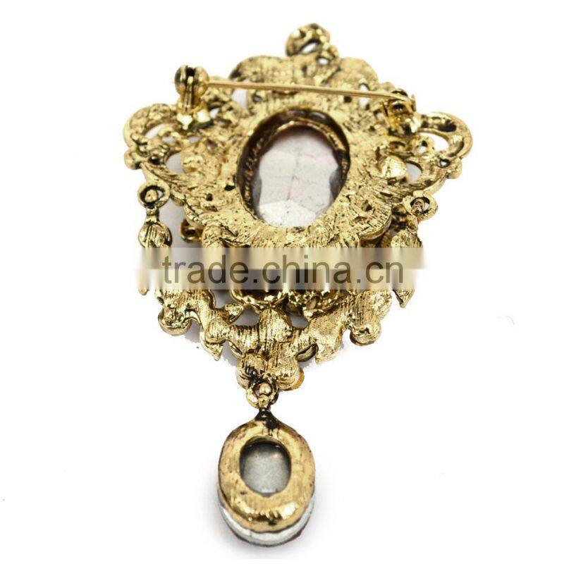 2015 antique vintage brooch for invitations,costume jewelry brooch