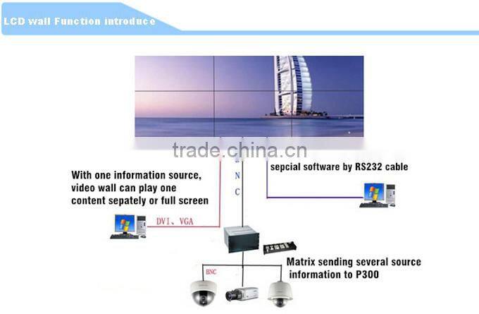 Full HD 46" lcd video wall advertising TFT indoor advertising lcd screen
