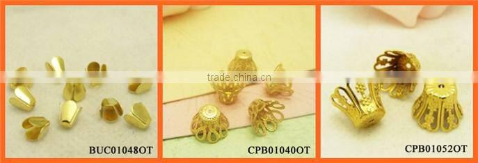 China Wholesale Basket Brass Bead Caps DIY Jewelry Findings