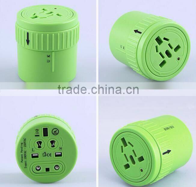 Multifunction Rotatable 4 Port USB Power Adapter for Business Travel adapter