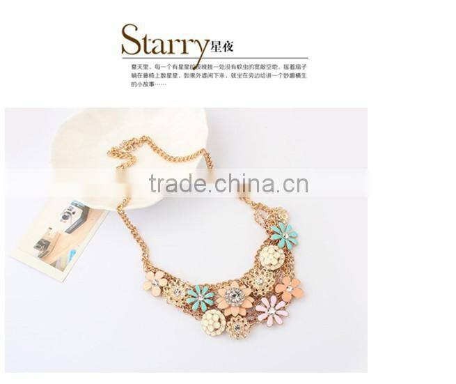 Top Quality Flower Choker Collar Vintage Pendant Statement Necklace Women Necklaces & Pendants Fashion Necklaces for Women 2014