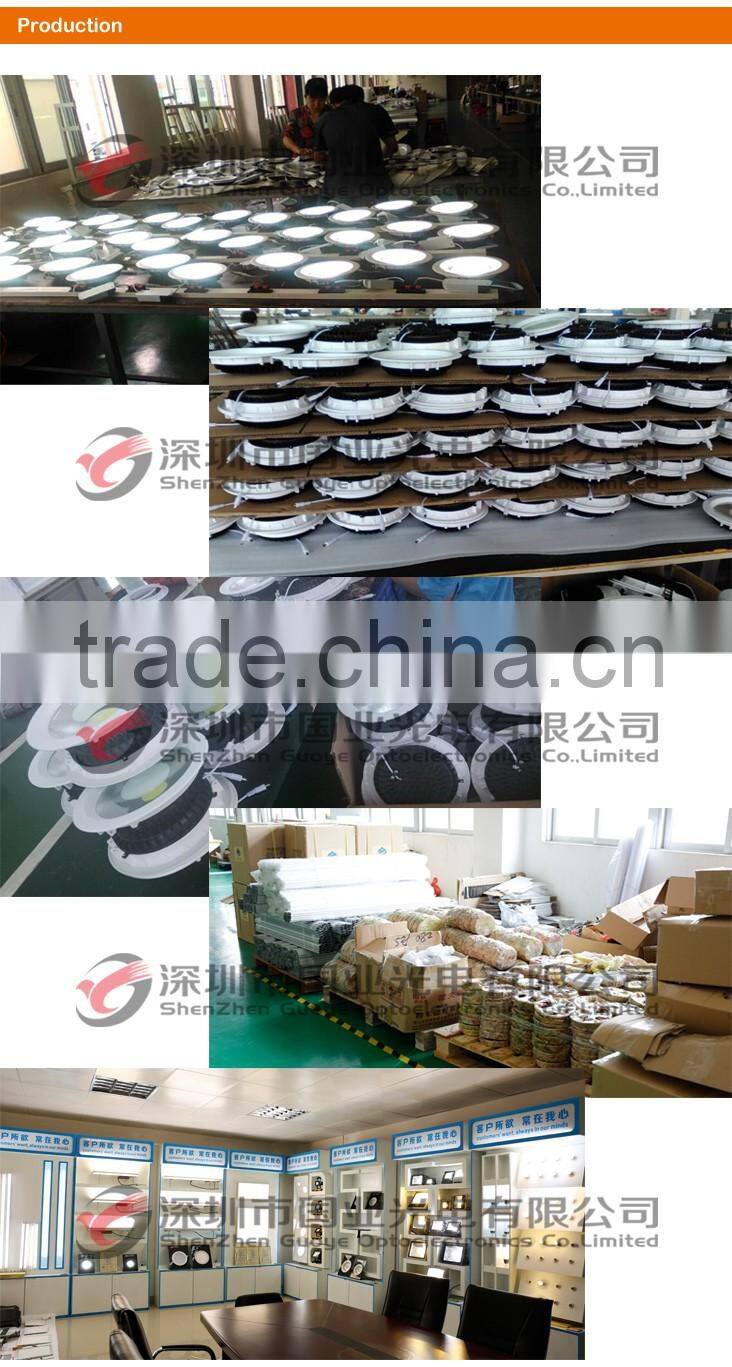 hight lumen 15W led down light fixtures with 15W COB lamp