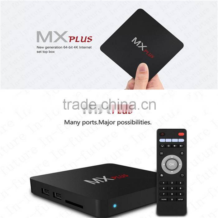 Newest S905 MX Plus Quad-core 1+8G TV Set-top Box Android 5.1.1 TV BOX Network Player Support DLNA WIFI OTA update online