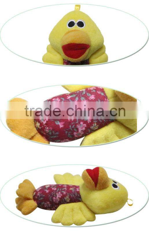 Baby Plush Confort Toy Kaifulan new style bell inside yellow chicken