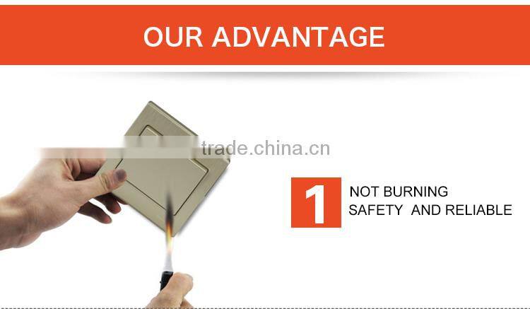 woven gold finish one gang one/two way wall switch arbitrary point switch