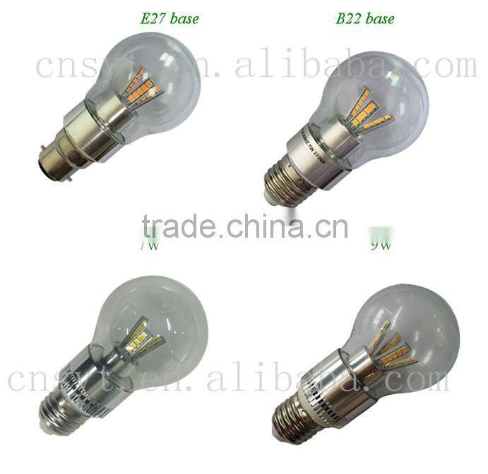 12V 24V 110V 220V 5W 7W 9W 10W 12W LED light bulb
