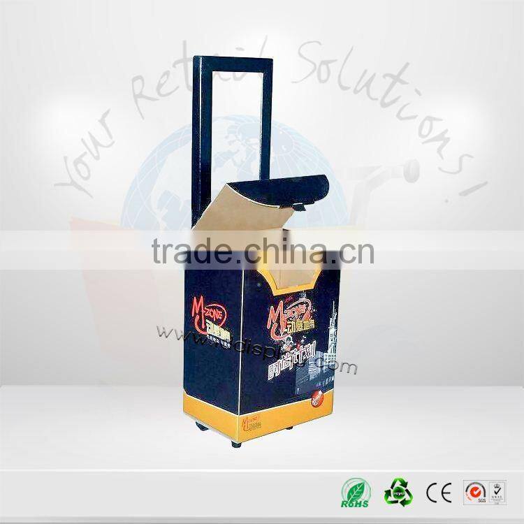 High quality strong exhibiton carton trolley display case with 8 years Experience