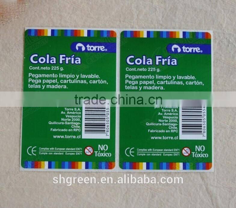 CMYK printing adhesive sticker for clothes