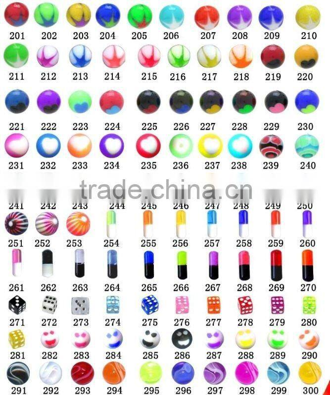 316L Surgical Steel ball piercing accessories piercing body jewelry