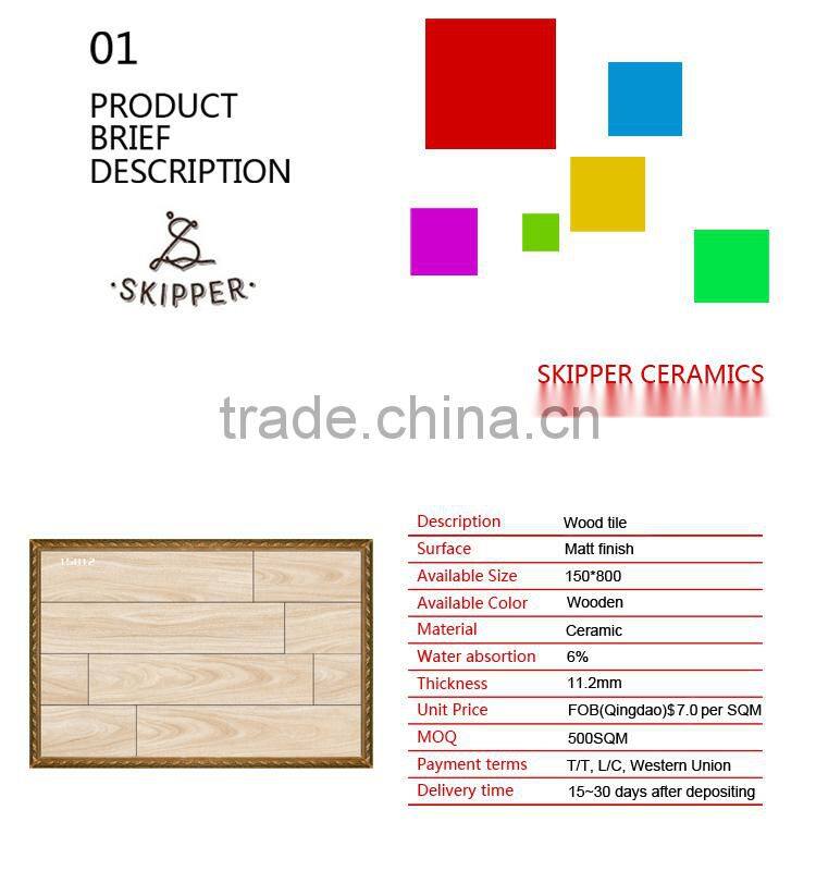 wood design floor tiles,wood look ceramic tile, wood look tile,15812