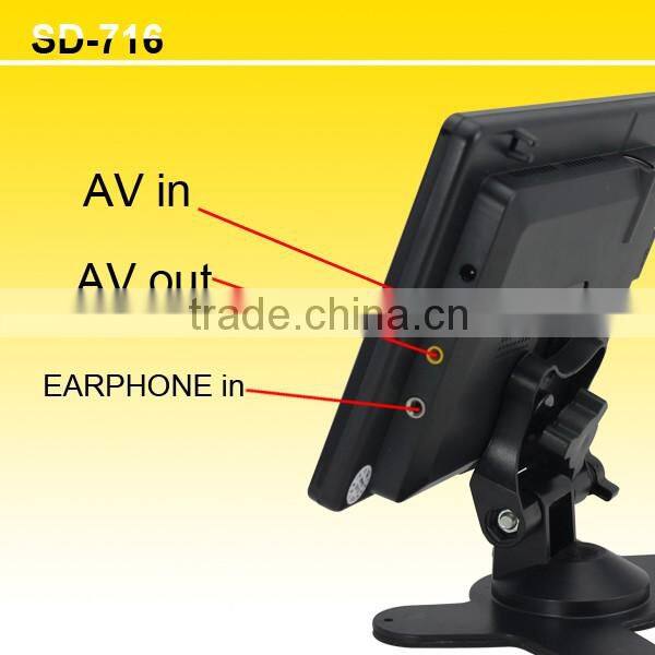 Small Size 7 inch TFT LCD Display Car Monitor