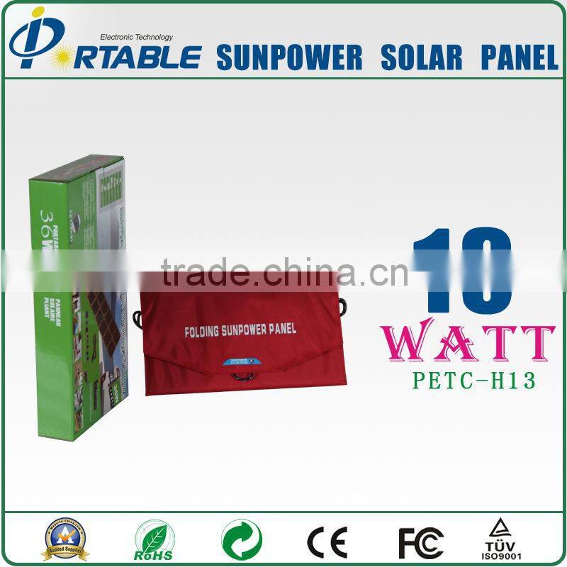 13W Sunpower beach solar charger for Iphone, tablet pc