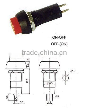 push button switch FL6-006 double pole double throw emergency