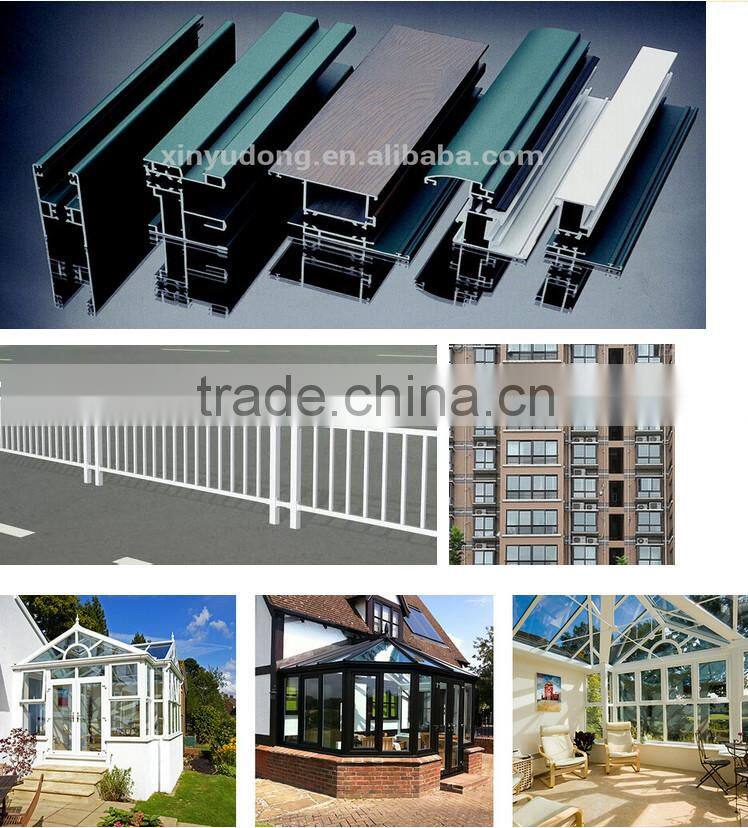 China top aluminium profile manufacturers 6063 T5 powder coating industrial aluminium profile