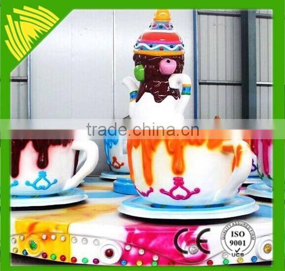 Cheap theme park equipment kids ride in cups rotating cup rides for sale