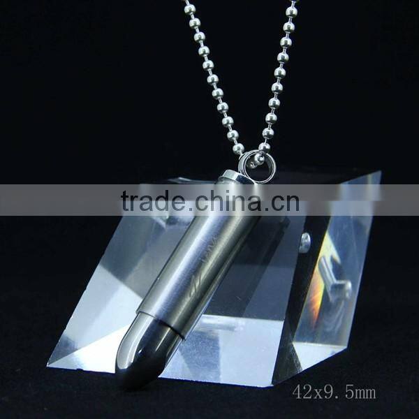 stainless steel bullet pendants for man high quality