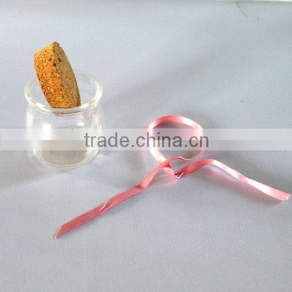 2014 Hot sale small cheap glass jar with cork stopper