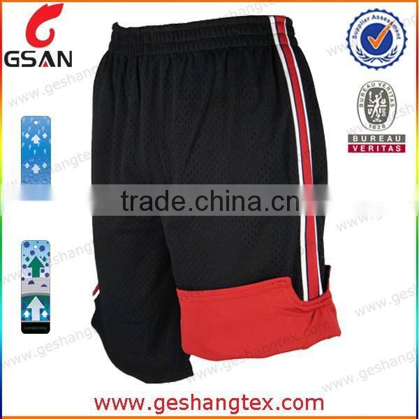 Shorts for men with contrast color stripe