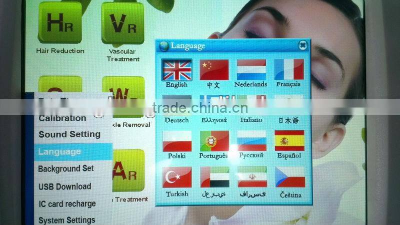 Vertical IPL+ RF hair removal & skin rejuvenation machine MED-130C