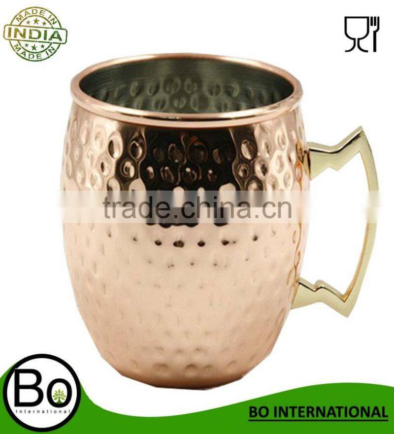 Copper Moscow Mule Hammered Mug -16 Oz