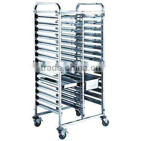 TT-SP278C Stainless Steel Restaurant Used Tray Trolley