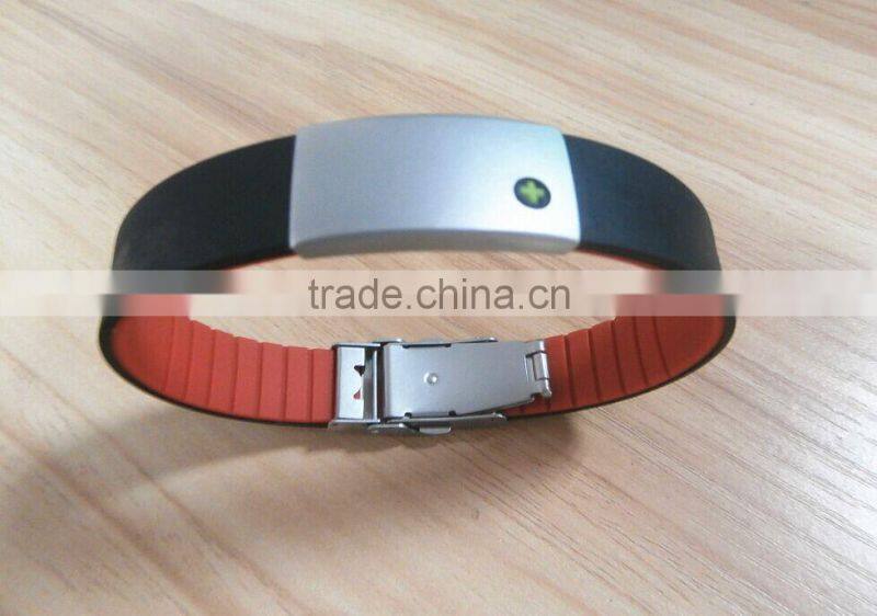 2016 Hot custom personalised silicone id wristbands for cyclists