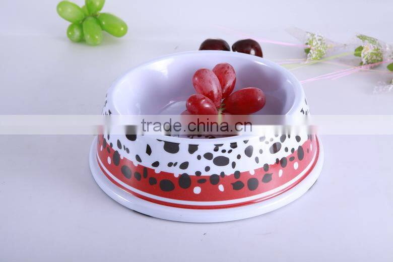 High quality puppy dog melamine slow feed pet bowl dog drinking bottle