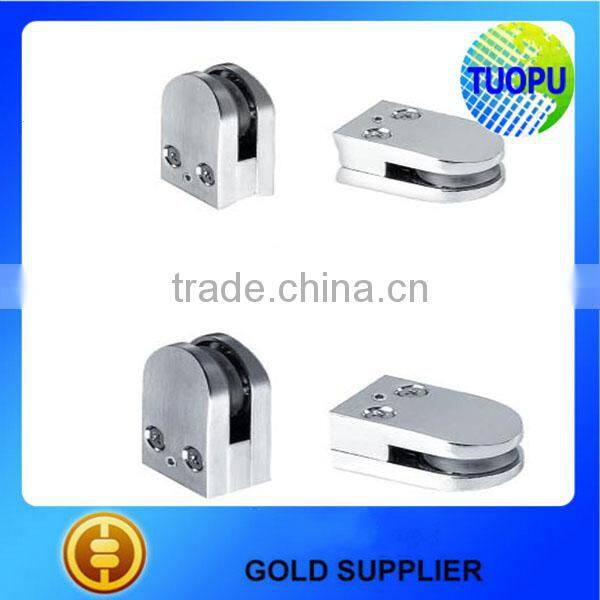 Round Shape Glass Clamp,Stainless Steel 304 Glass Clamp in Satin Nickel Finish