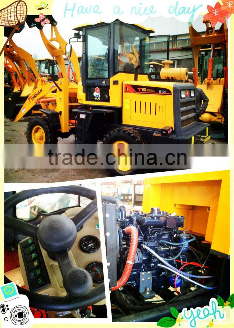 Chinese ftractors truck mini wheel loader in Qingzhou City for constriction