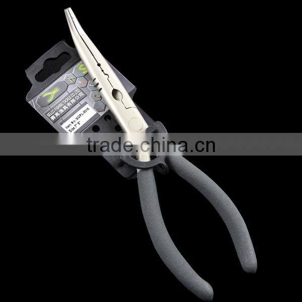 Multifunction stainless long nose steel pliers