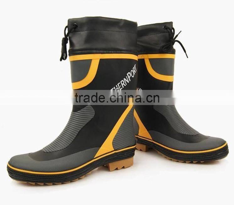 different color available industry and mining men cheap rubber working boot with cuff