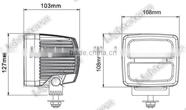 40W LED offroad vehicle work light with Cree chip headlight for universal car item JG-ND40 JGL lighting