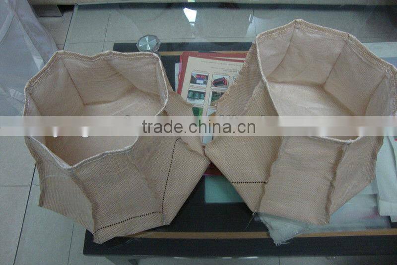 hessian jute pop up bag