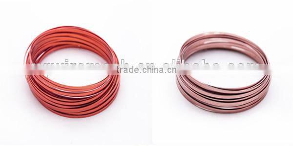 anodized aluminum wire/DIY crafts colored flat aluminum wire