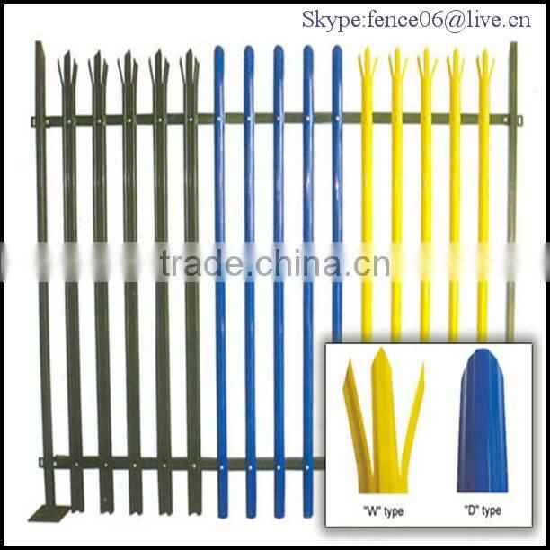 Galvanized Palisade Fence / Security Fence / Powder Coating Fence