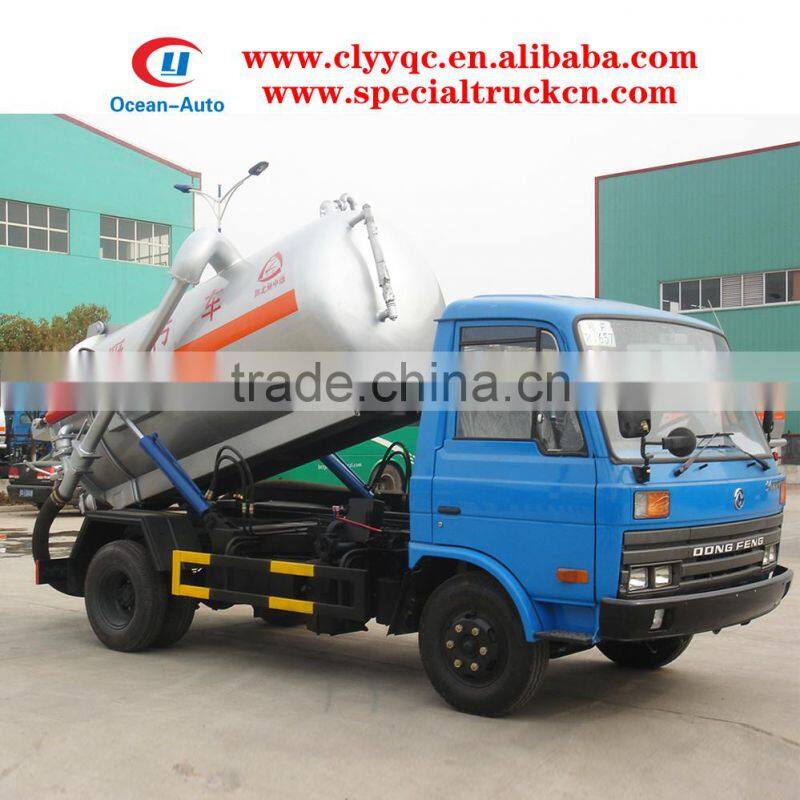 6000L DFAC 4x2 waster water suction truck golden supplier in China