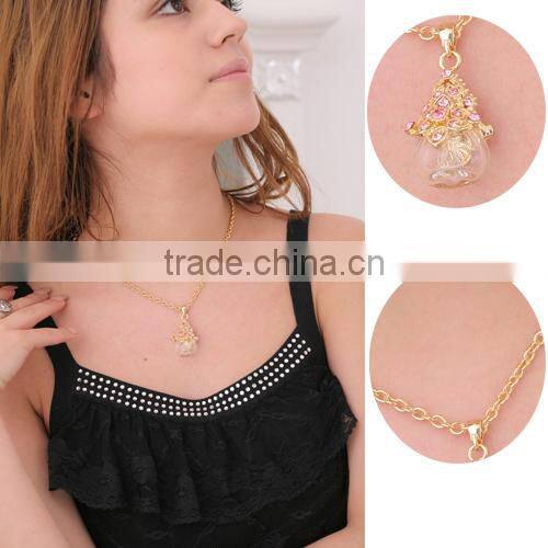 CAT shape Jewelry Pendant Glass Perfume bottle jewelry