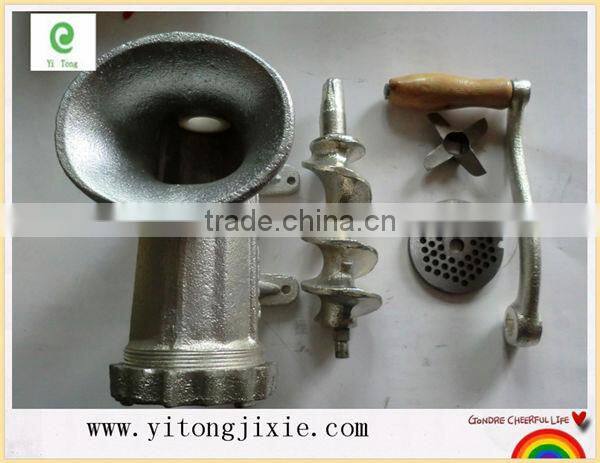 Cheap Price China factory manufacturer home use manual meat grinder with wheel