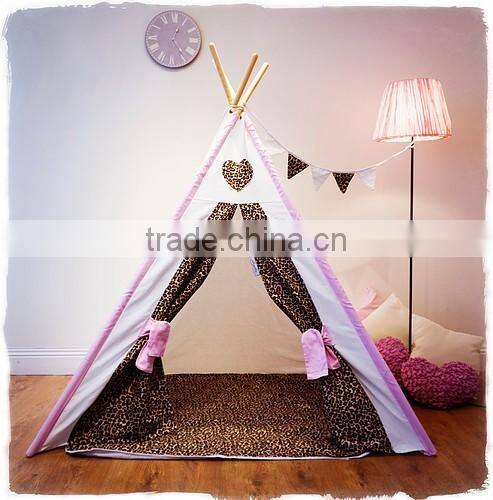 Promotional Customized Kids Teepee tipi play indian tent wigwam wholesale