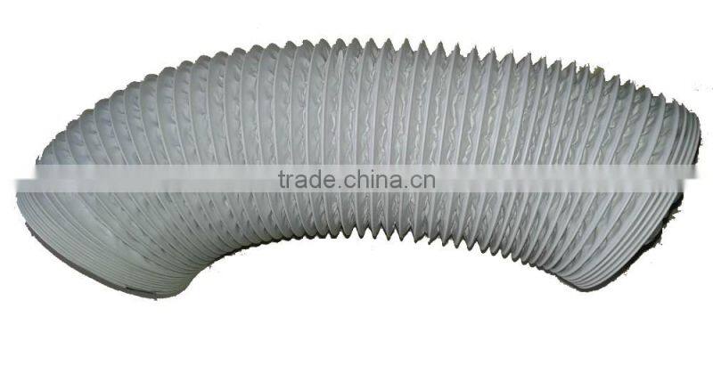 Indoor gardening lightproof combi PVC outer jacket round ventilation duct hose for air filter / inline fans / reflector flange