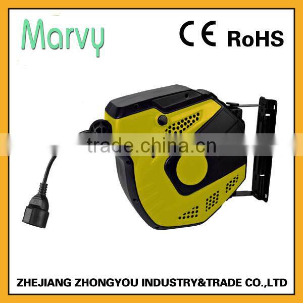 50ft automatic electrical spring cord wall mounted cable reel