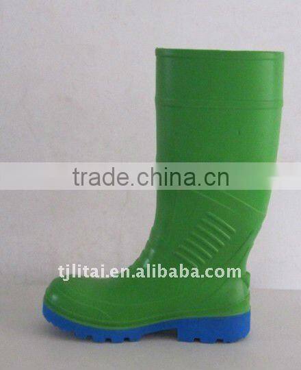 pvc boot women garden rain boots women and men clear pvc rain boots using Safety Shoes farming rain boots