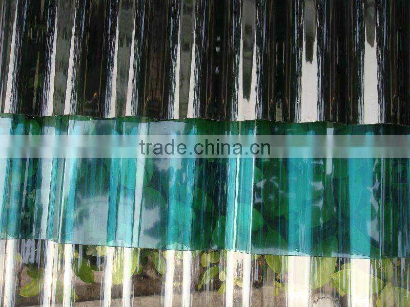 china clear PC corrugated plastic roofing sheets for wholesale