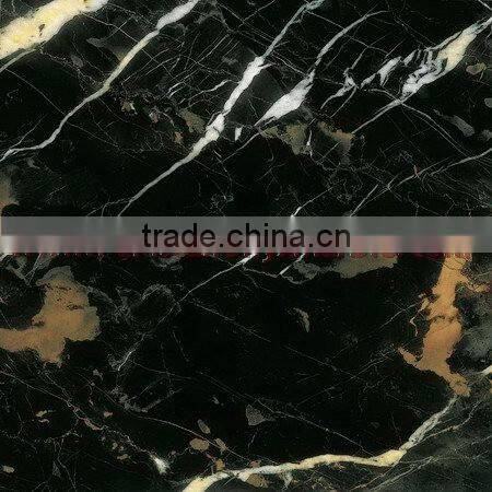 NATURAL BLACK AND GOLD MICHAELANGELO MARBLE TILES